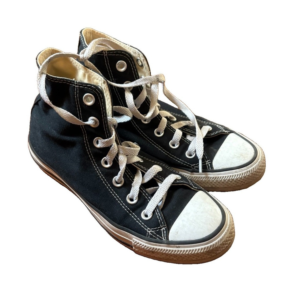 Womens Converse Chuck Taylor All Star High-Top Black Sneakers 7.5 Very Nice